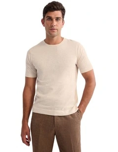 Theodore Crew Neck Knitted T-Shirt