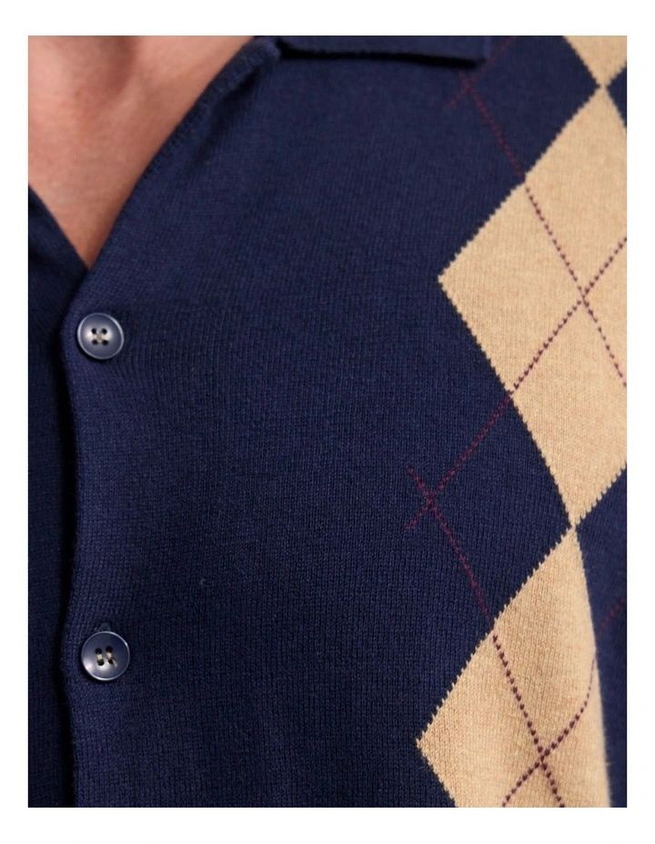 Justin Argyle Cardigan in Navy image 6