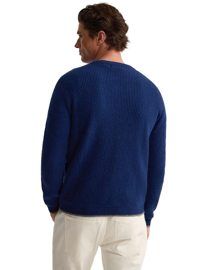 Cedar Wool Tipping Knit in Blue image 2