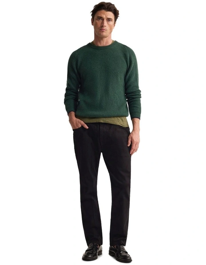 Cedar Wool Tipping Knit in Green image 5