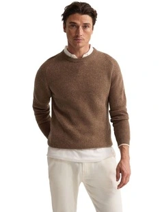 Cedar Wool Tipping Knit in Sand