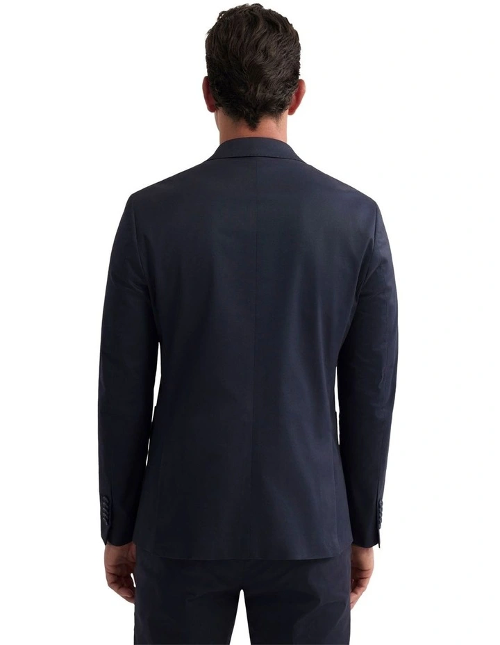 Wordsworth Cotton Blend Jacket in Navy image 3