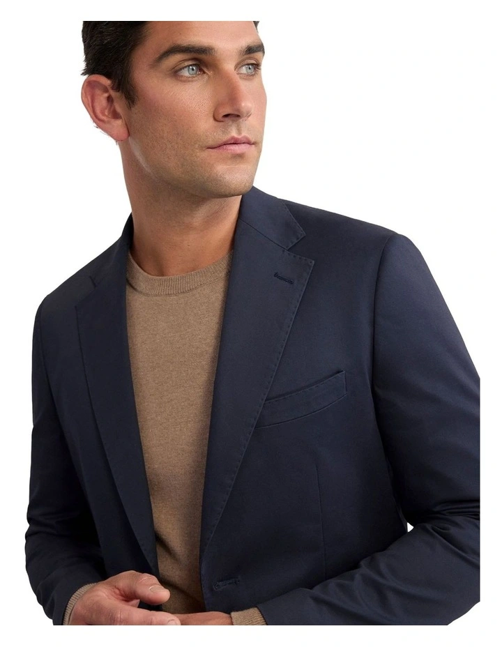 Wordsworth Cotton Blend Jacket in Navy image 4