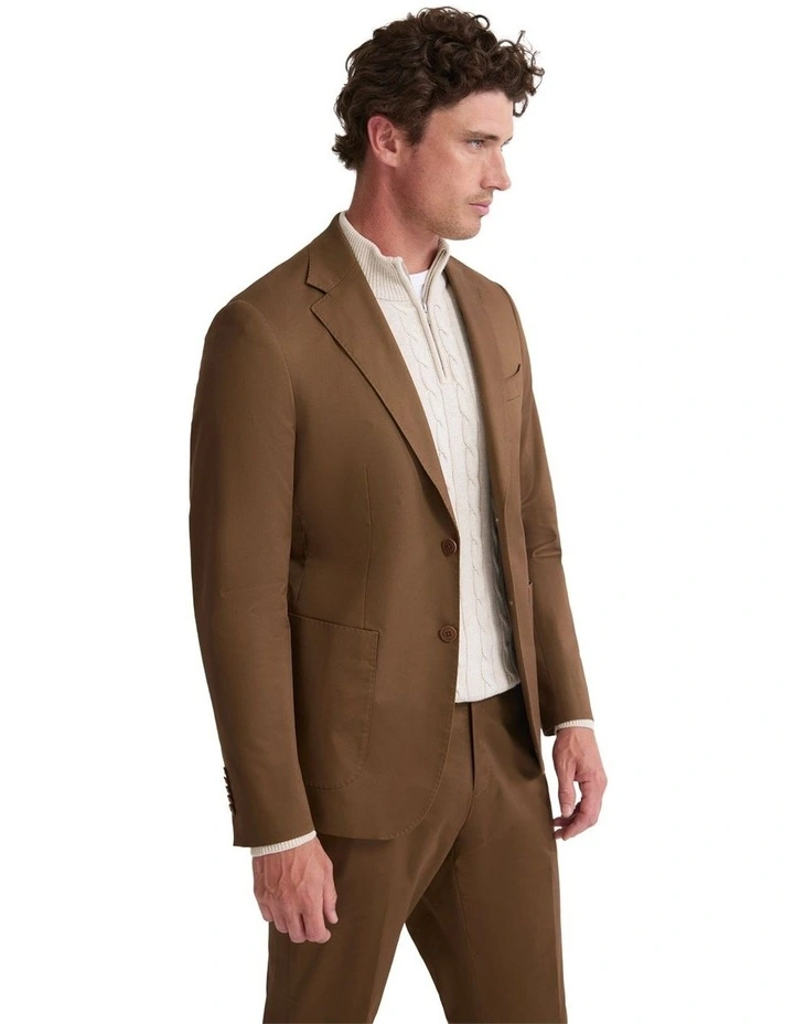 Wordsworth Cotton Blend Jacket in Bark image 5