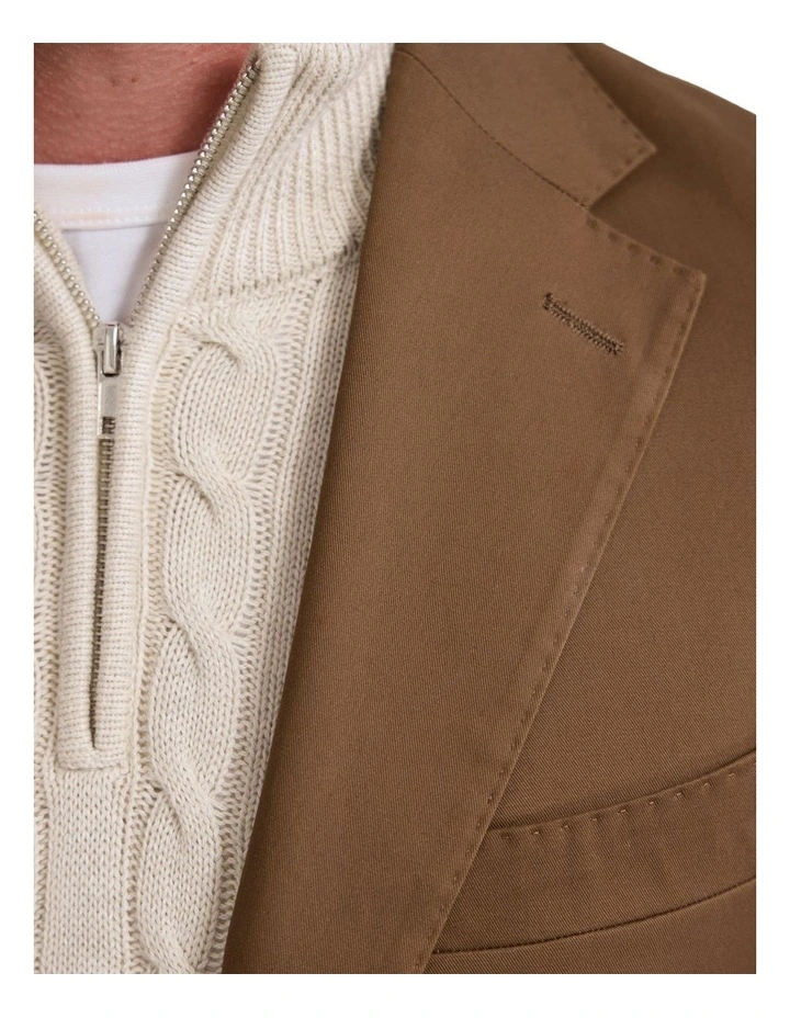 Wordsworth Cotton Blend Jacket in Bark image 6