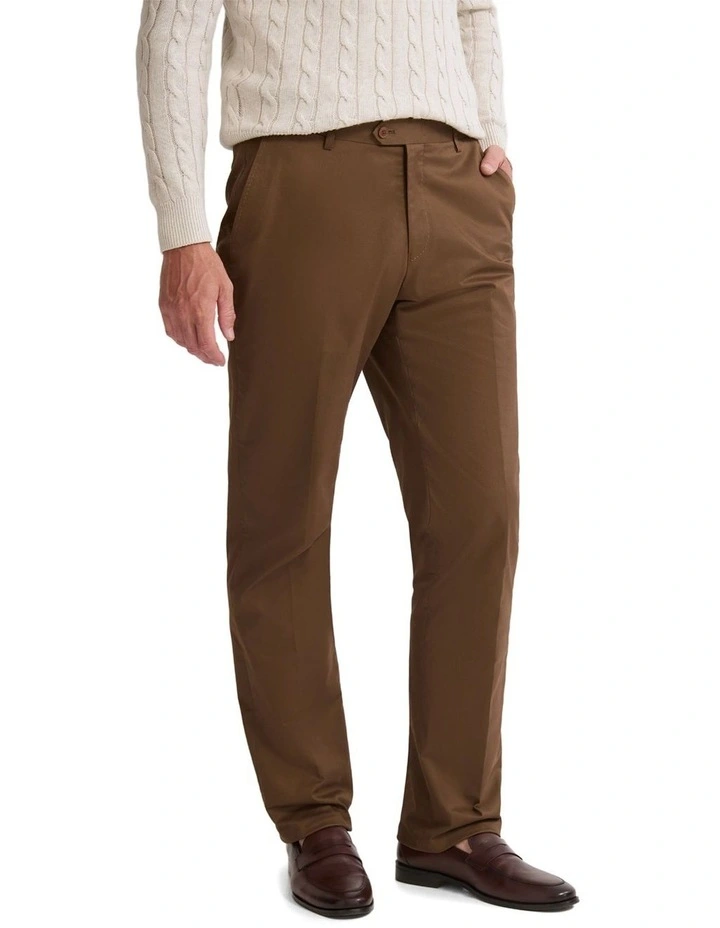 Wordsworth Cotton Blend Pant in Bark image 3