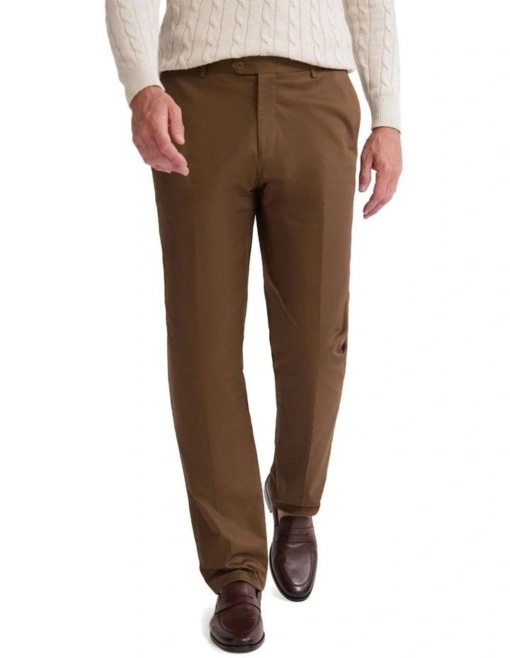 Wordsworth Cotton Blend Pant in Bark image 4