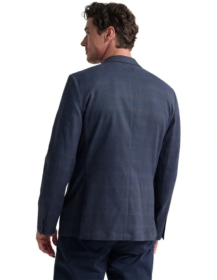 Milton Stretch Cotton Blazer in Navy image 3