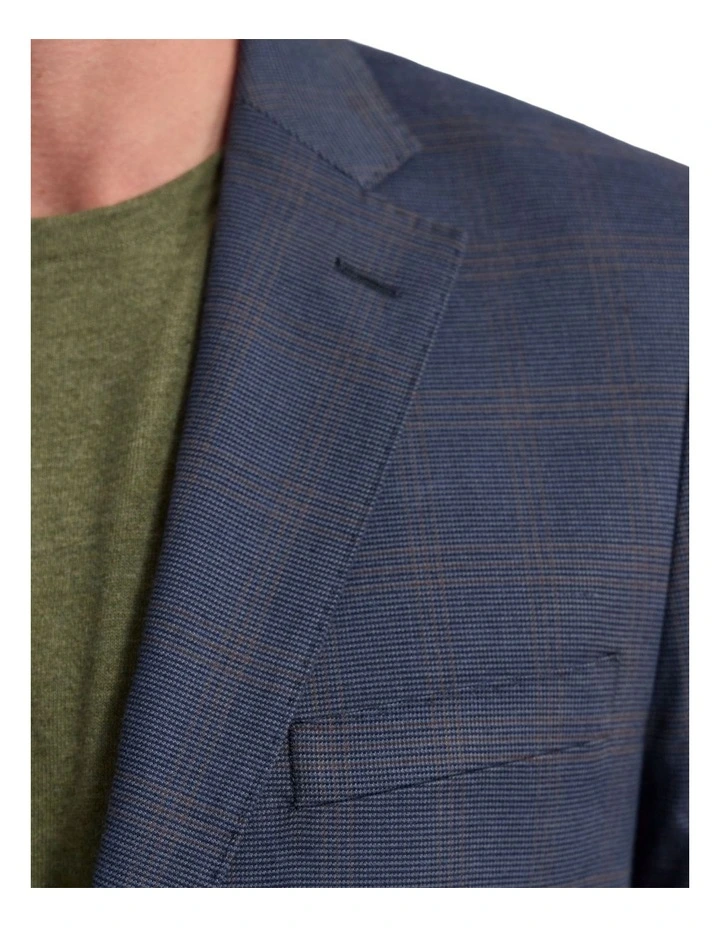 Milton Stretch Cotton Blazer in Navy image 6