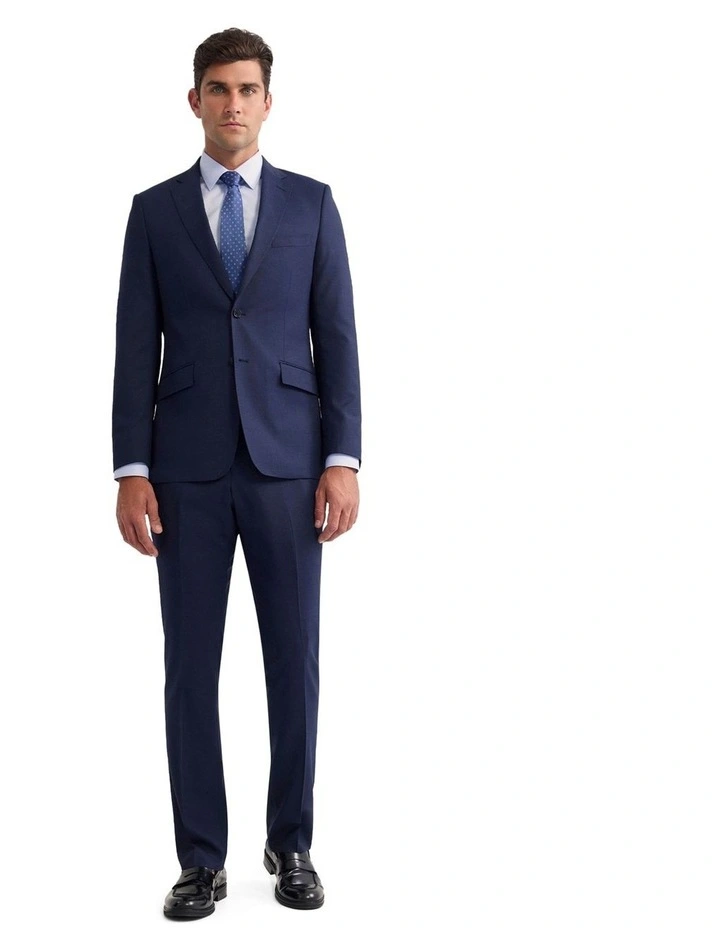 Hopkins Wool Suit Jacket in Navy image 5
