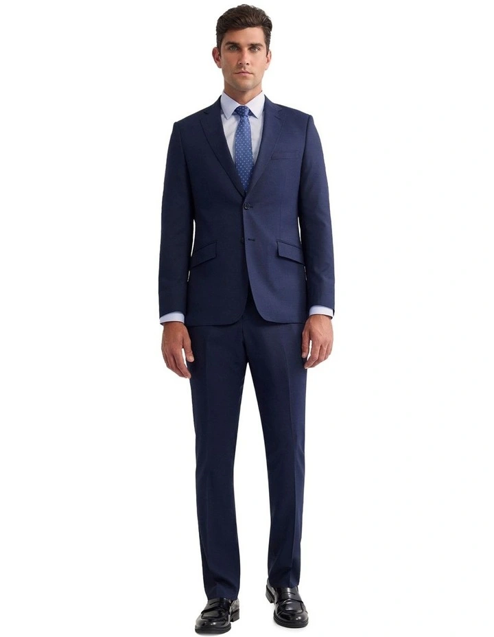 Hopkins Wool Suit Trousers in Navy image 5