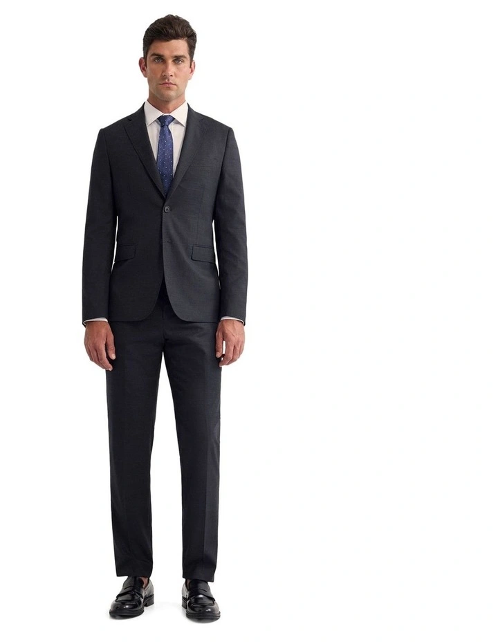 Byron Wool Suit Jacket in Charcoal image 5