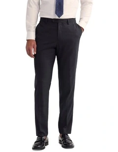 Byron Wool Suit Trousers in Charcoal