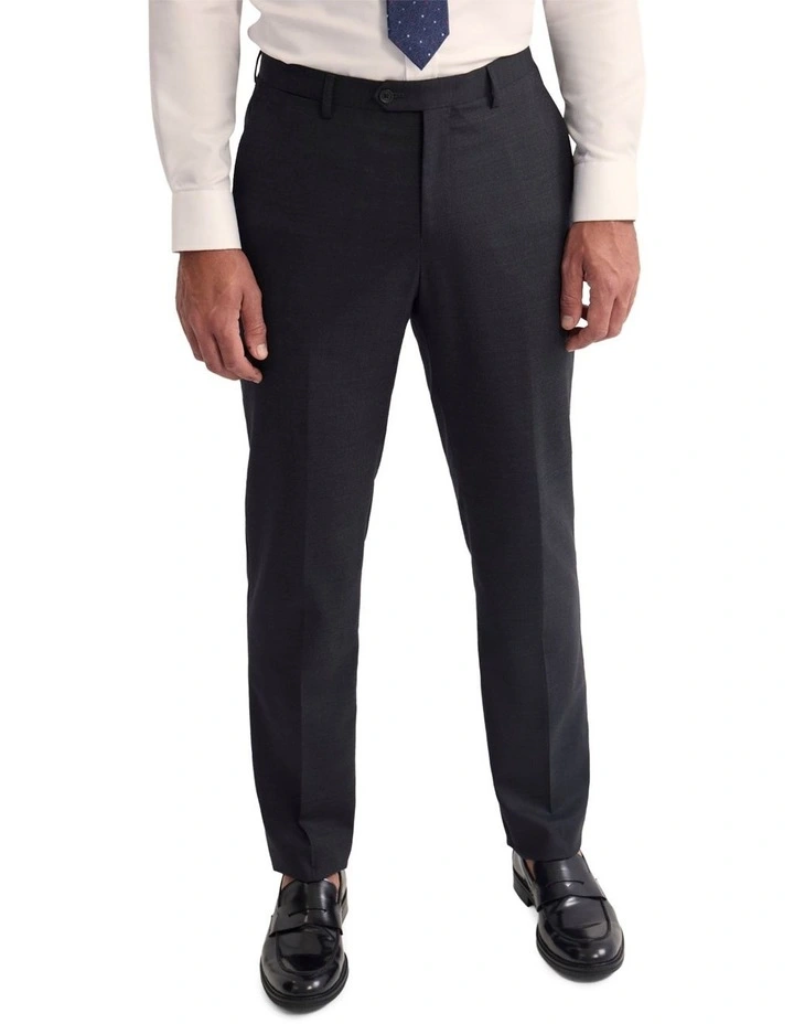 Byron Wool Suit Trousers in Charcoal image 4