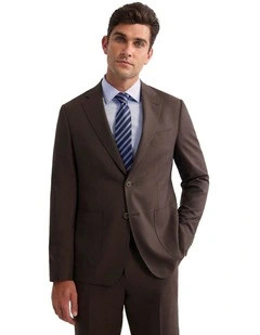 Wordsworth Wool Suit Jacket in Brown