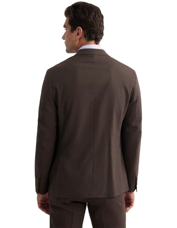 Wordsworth Wool Suit Jacket in Brown image 2