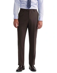 Wordsworth Wool Suit Pant in Brown