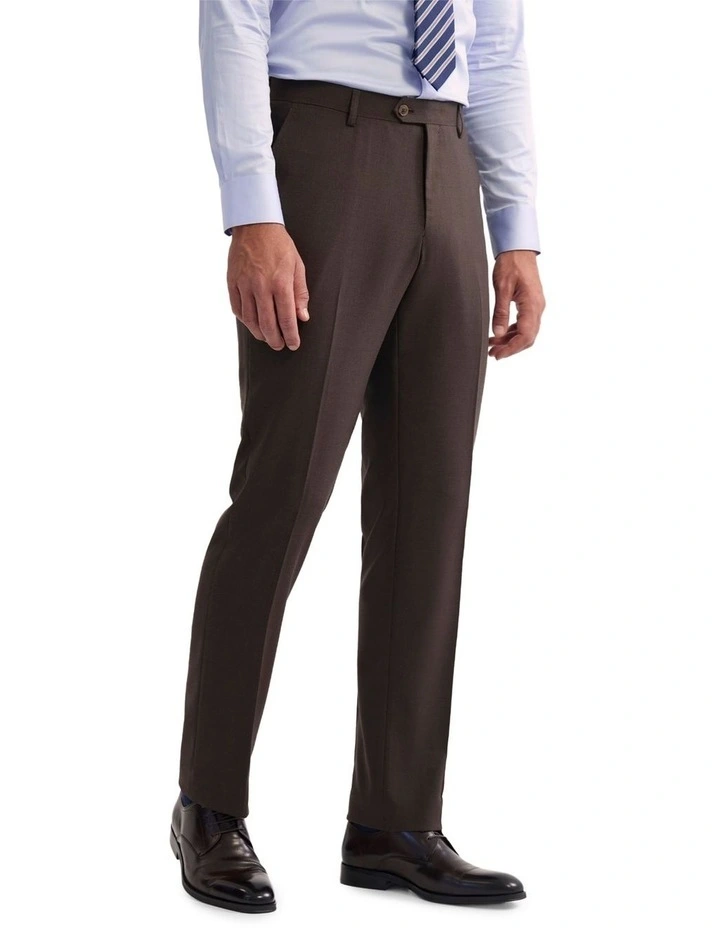 Wordsworth Wool Suit Pant in Brown image 3