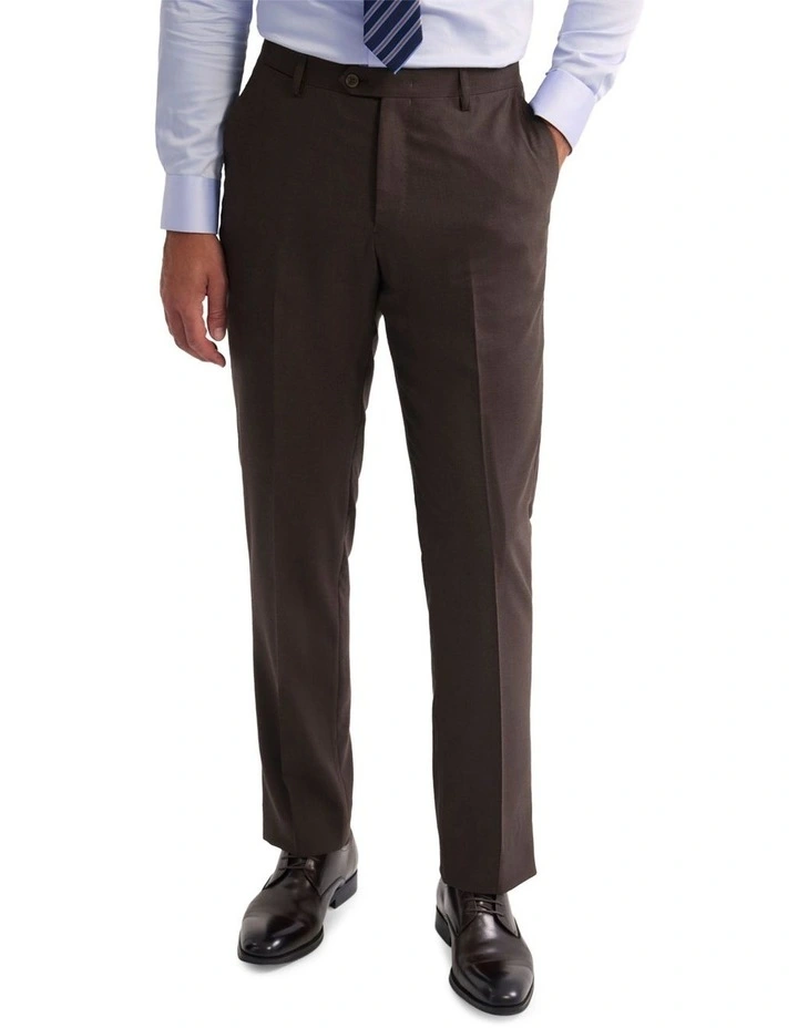 Wordsworth Wool Suit Pant in Brown image 4