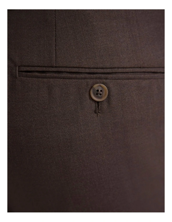 Wordsworth Wool Suit Pant in Brown image 6