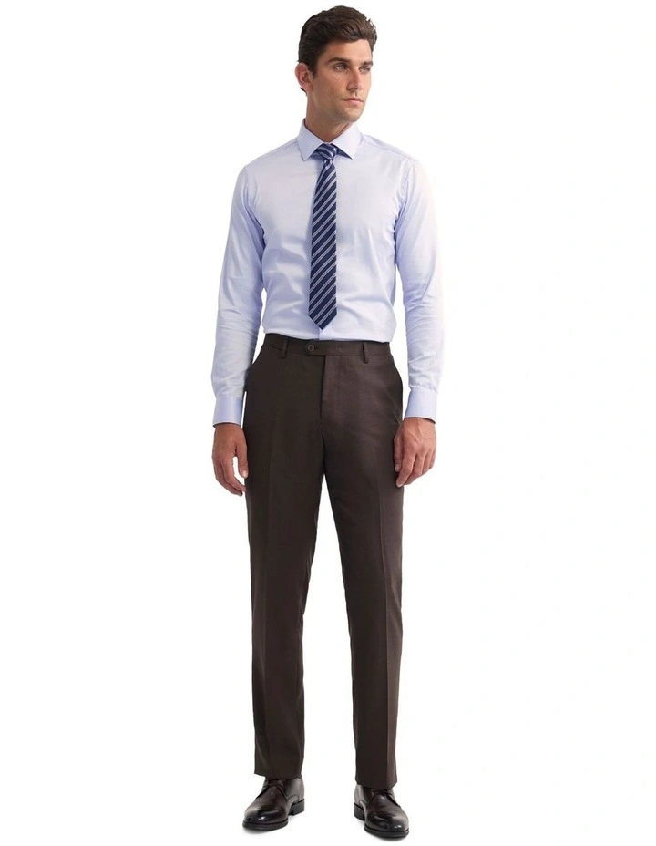 Wordsworth Wool Suit Pant in Brown image 7