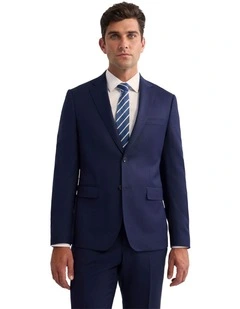 Byron Wool Suit Jacket in Navy