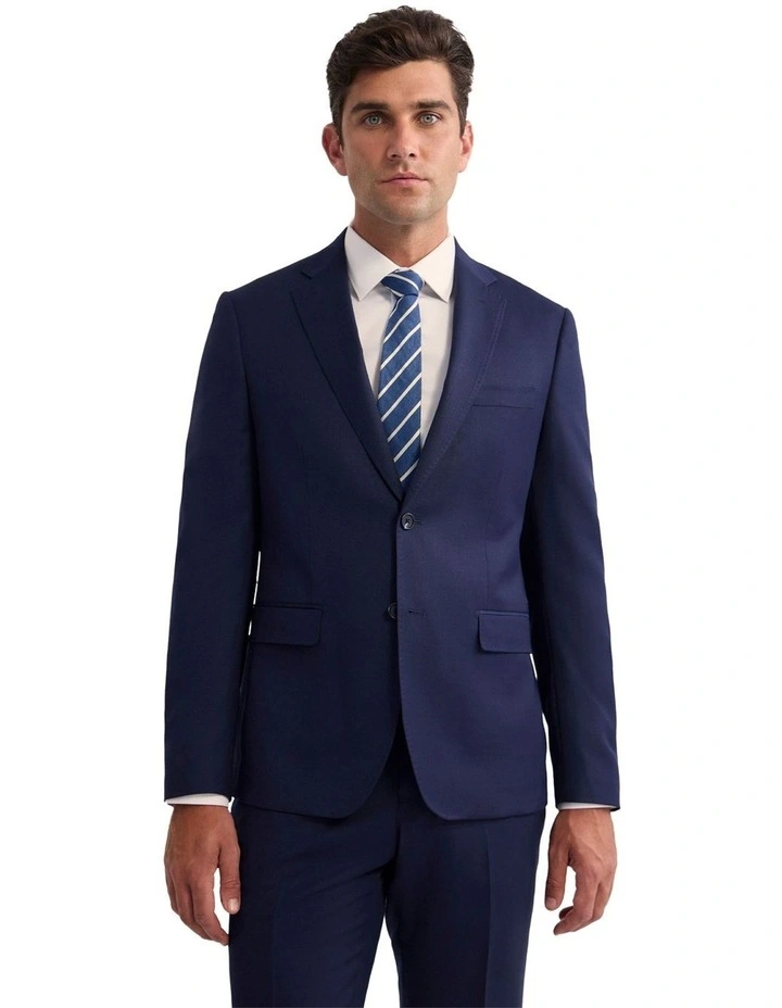Byron Wool Suit Jacket in Navy image 1