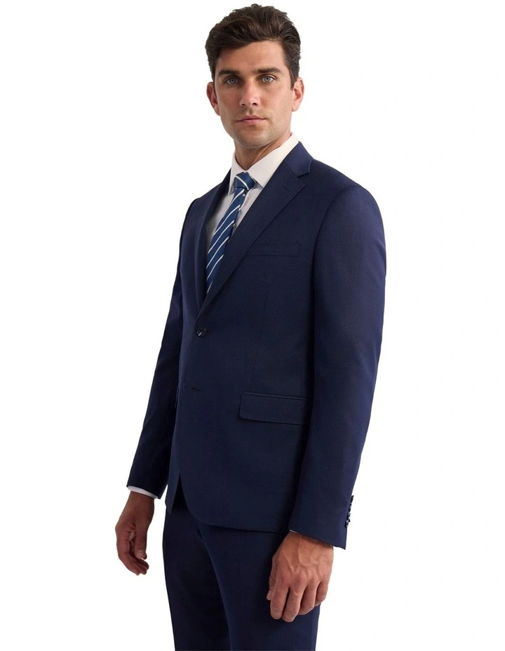 Byron Wool Suit Jacket in Navy image 3