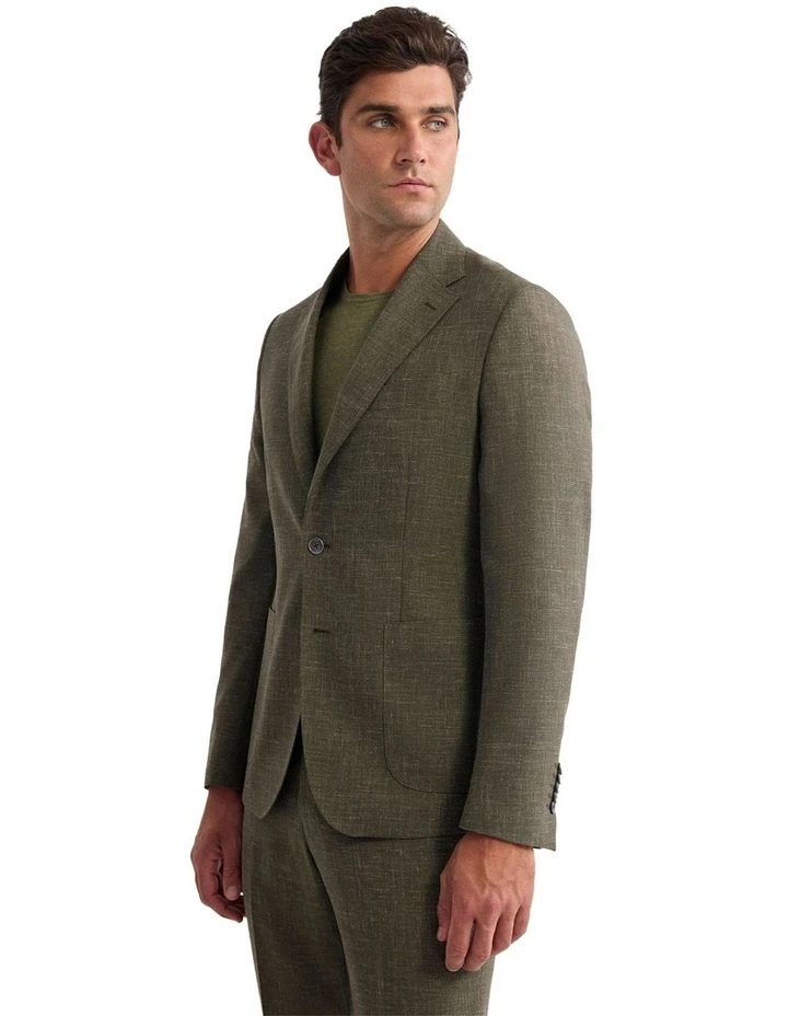 Wordsworth Wool Blend Jacket in Olive image 2