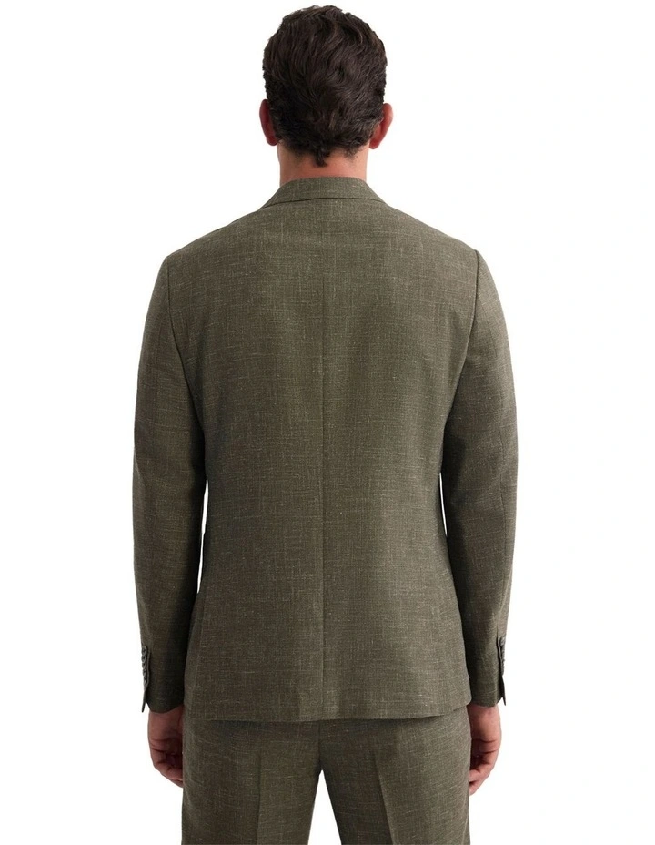 Wordsworth Wool Blend Jacket in Olive image 3