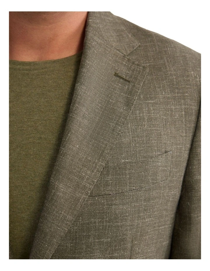 Wordsworth Wool Blend Jacket in Olive image 6