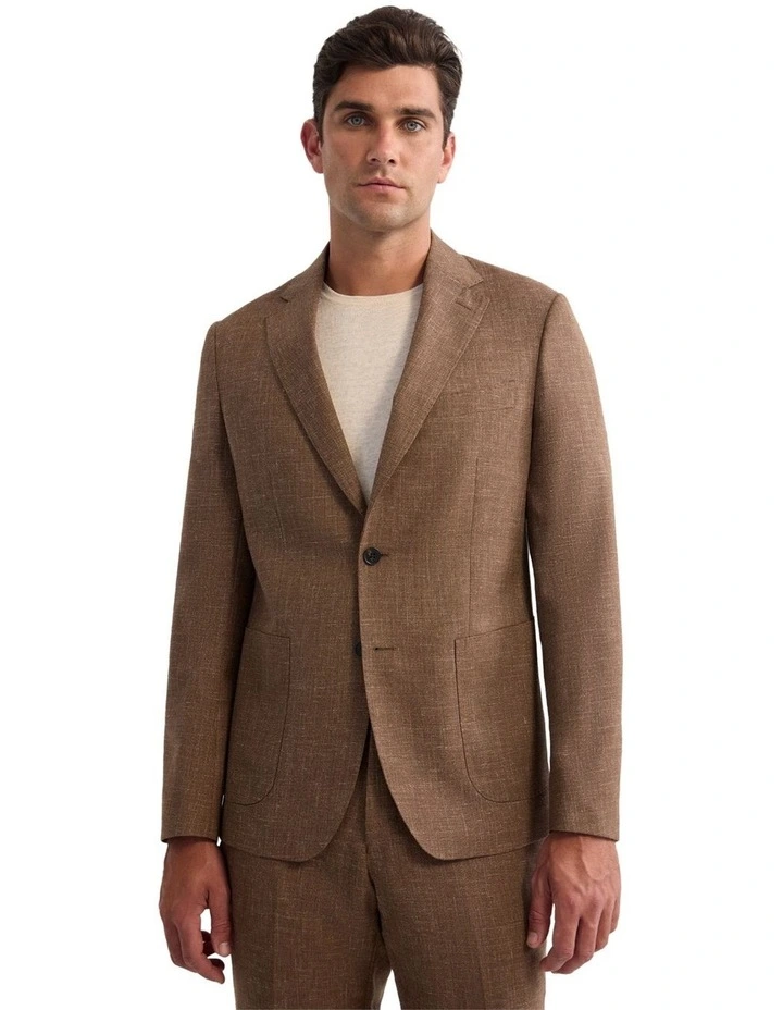 Wordsworth Wool Blend Jacket in Bark image 1