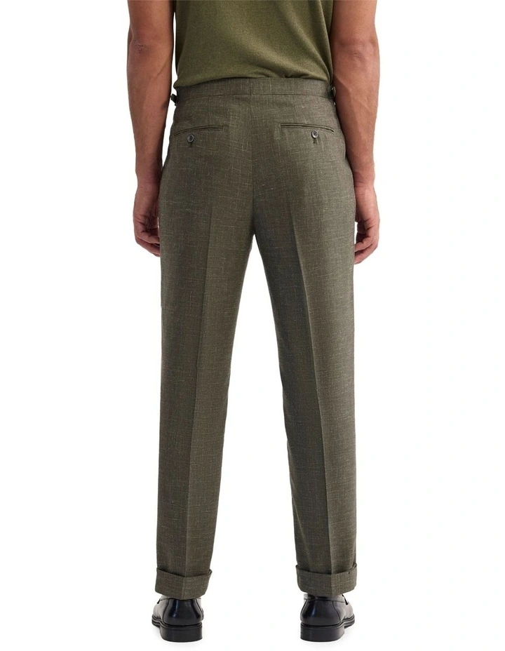 Wordsworth Wool Blend Trousers in Olive image 2
