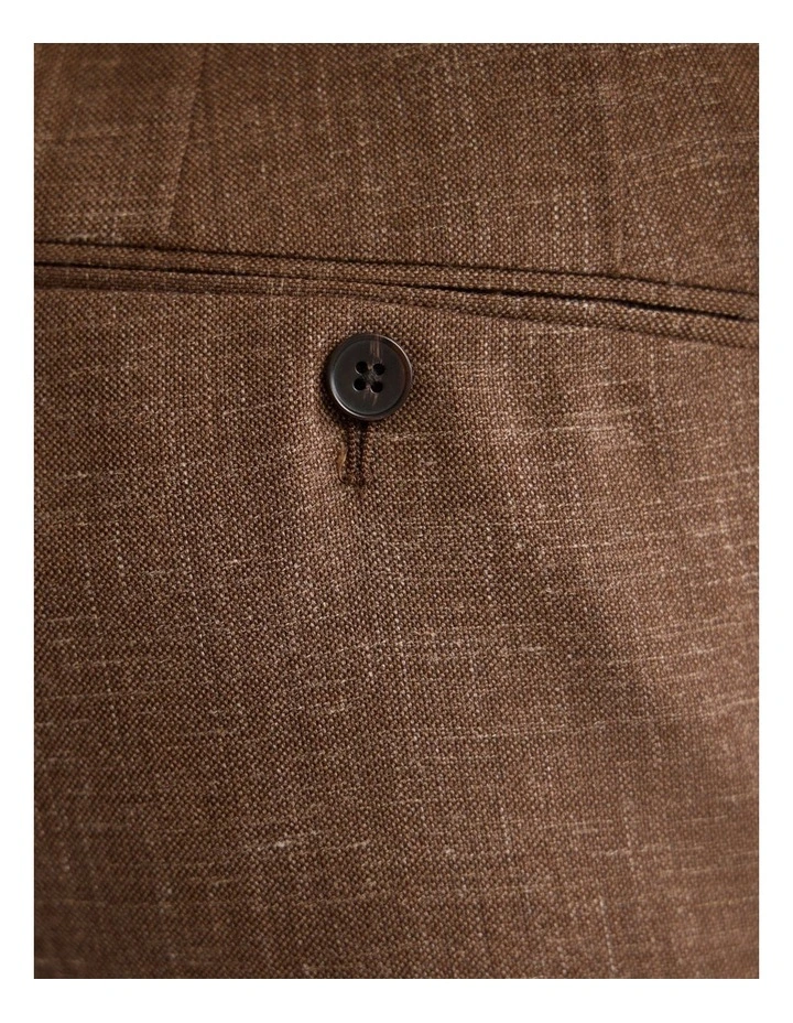 Wordsworth Wool Blend Trousers in Bark image 6