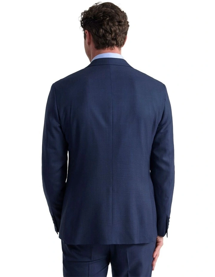 Byron Check Wool Suit Jacket in Blue image 2