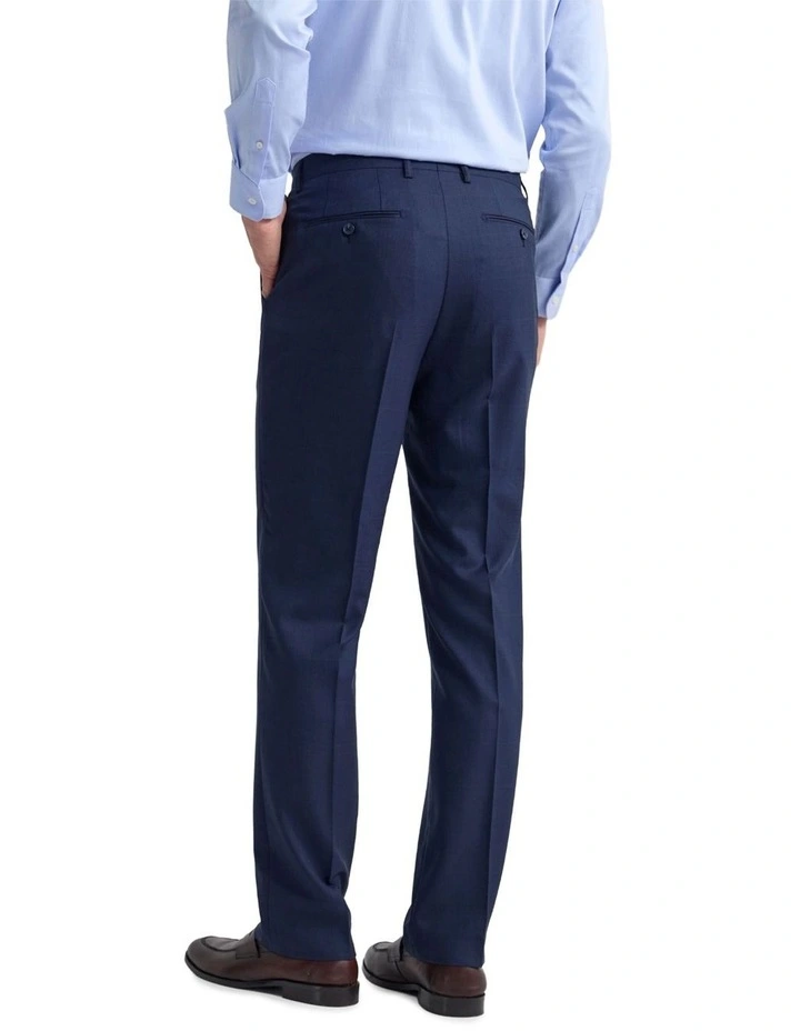 Byron Check Wool Suit Pant in Blue image 2