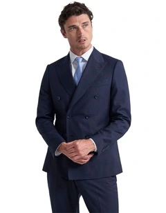 Hardy Double Breast Stripe Jacket in Navy