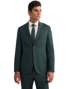Wordsworth Wool Suit Jacket in Green