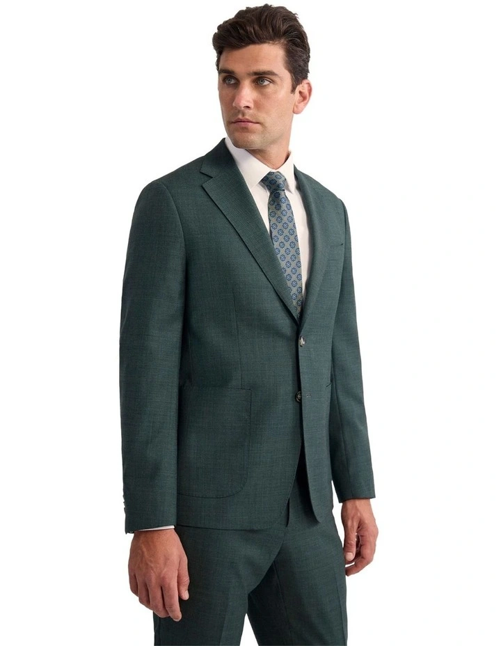 Wordsworth Wool Suit Jacket in Green image 2