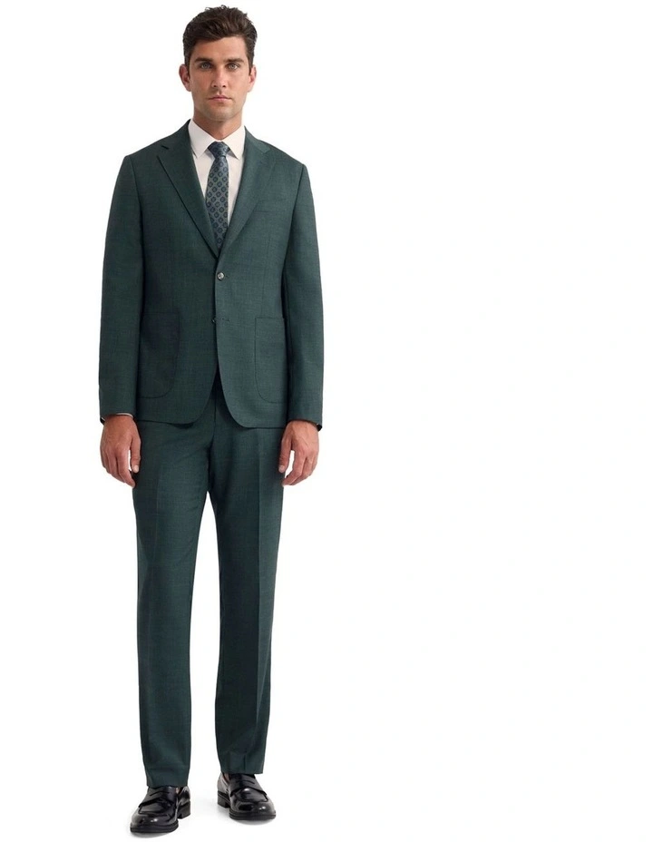 Wordsworth Wool Suit Jacket in Green image 5