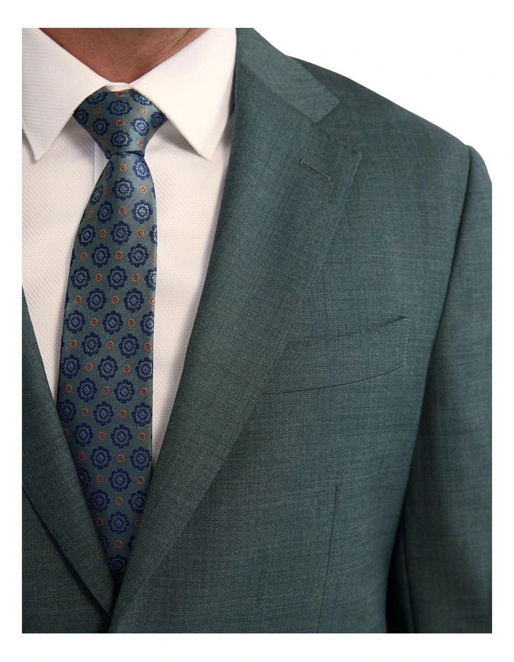 Wordsworth Wool Suit Jacket in Green image 6