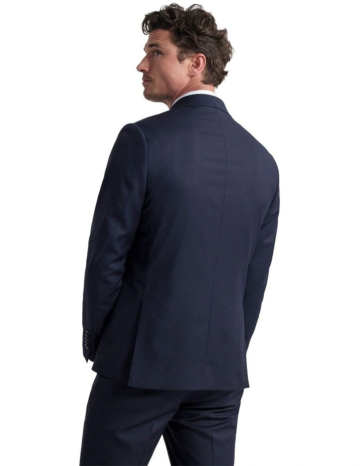 Wordsworth Wool Suit Jacket in Navy image 3