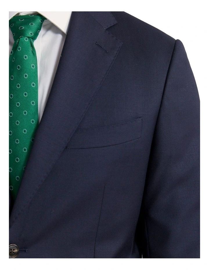 Wordsworth Wool Suit Jacket in Navy image 6