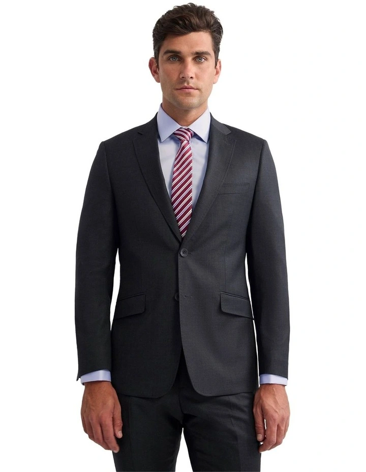 Hopkins Wool Suit Jacket in Charcoal image 1