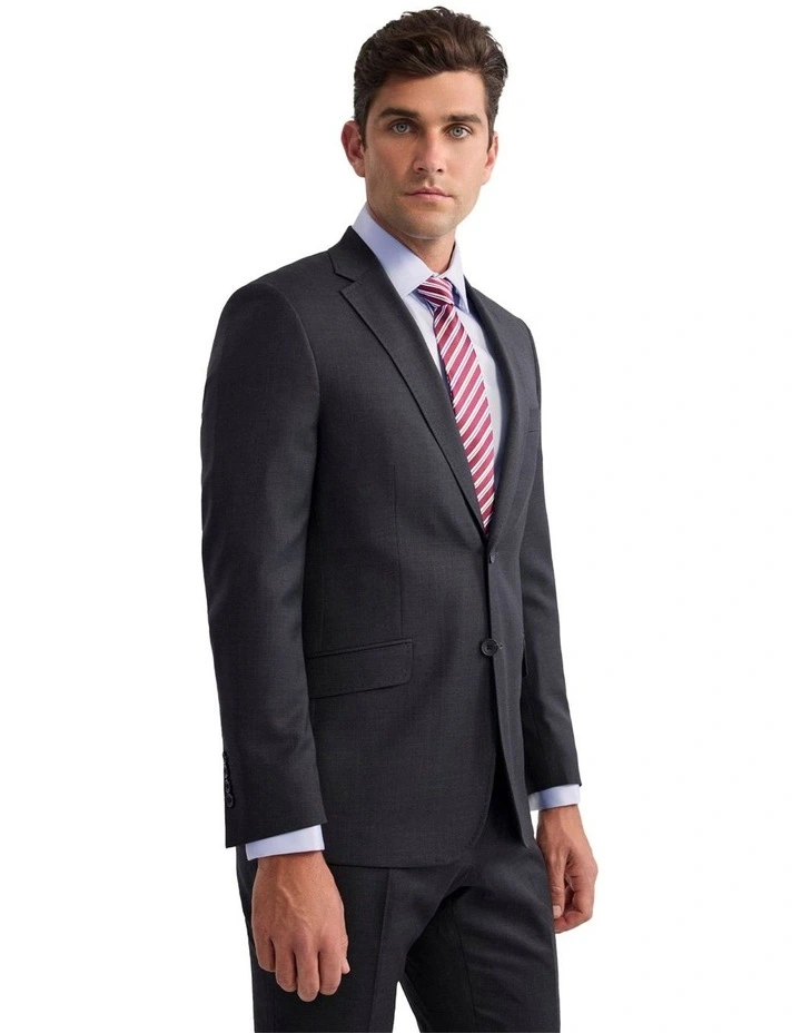 Hopkins Wool Suit Jacket in Charcoal image 2