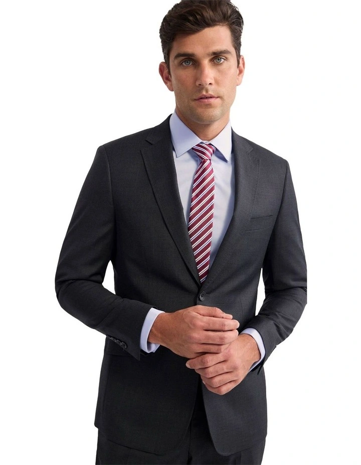Hopkins Wool Suit Jacket in Charcoal image 4