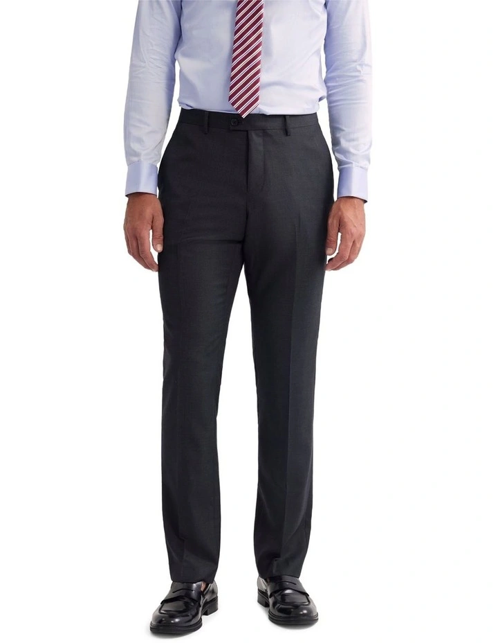 Hopkins Wool Suit Trousers in Charcoal image 1