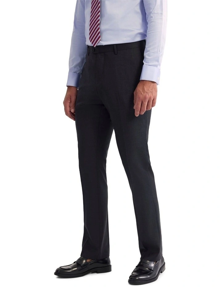 Hopkins Wool Suit Trousers in Charcoal image 3