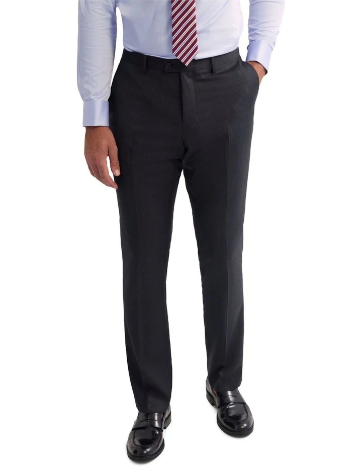 Hopkins Wool Suit Trousers in Charcoal image 4