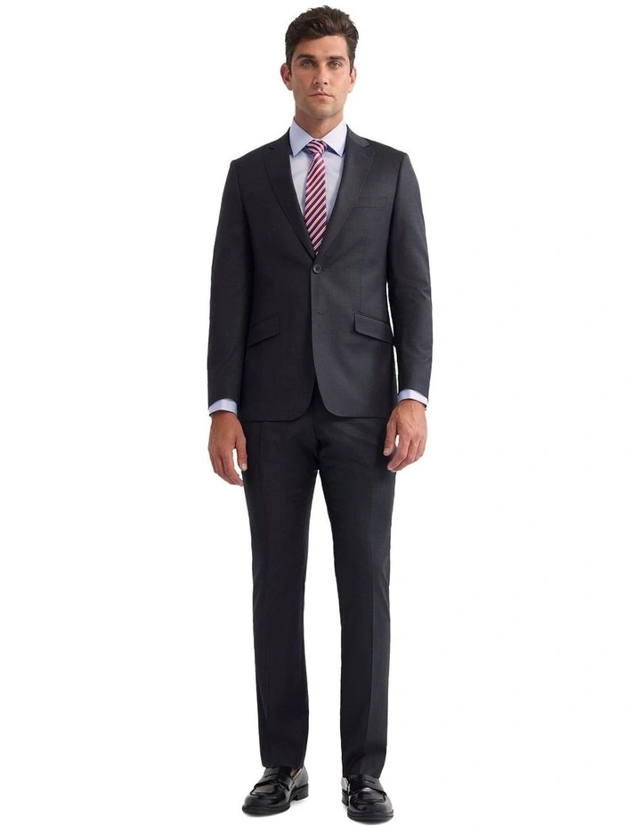 Hopkins Wool Suit Trousers in Charcoal image 5